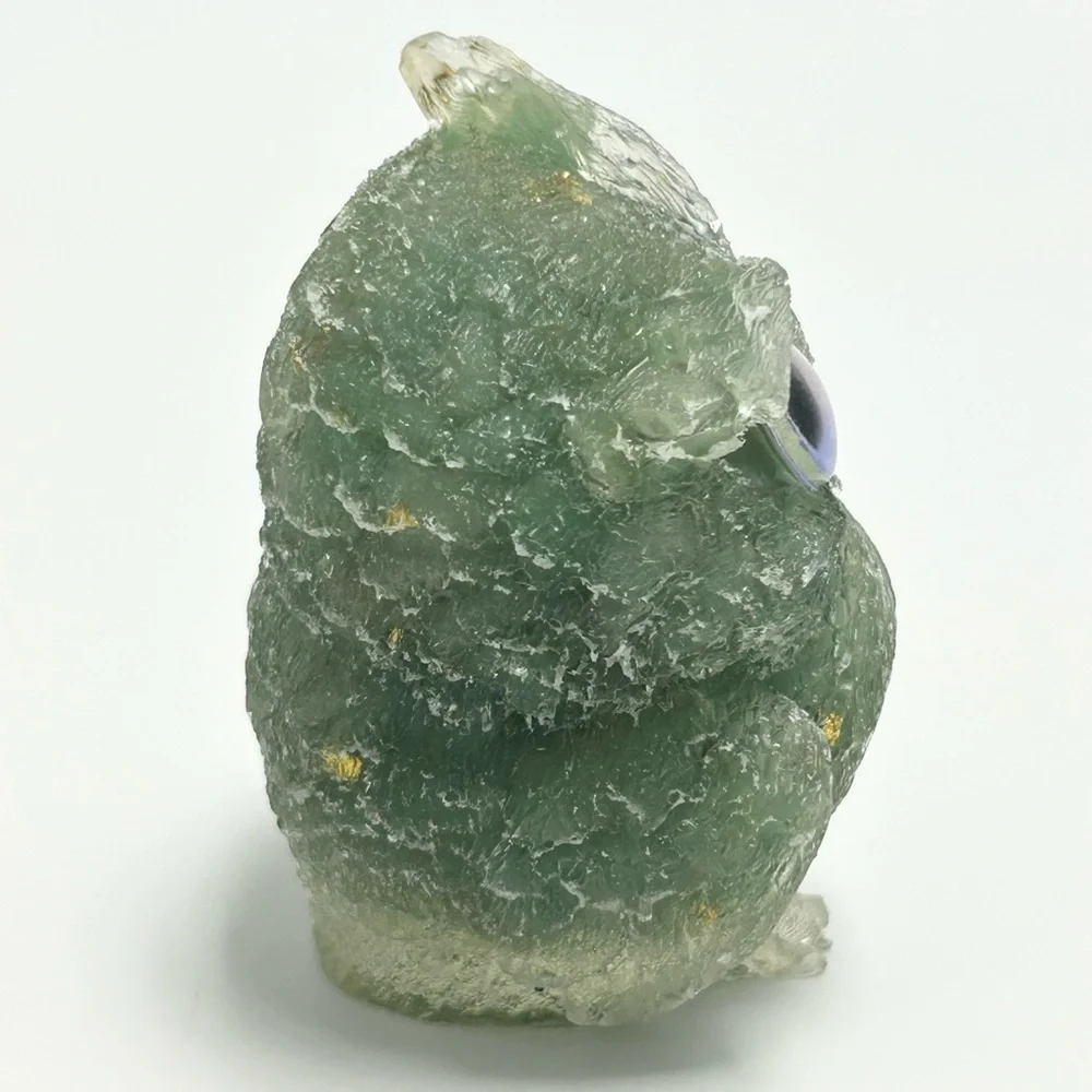 Natural crystal and resin Owl Figurine. PRICE IS FIRM! NO LOWBALL OFFERS! - Picture 5 of 10